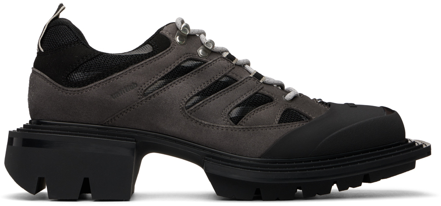 untitlab Gray & Black Reel Hiker Derbys