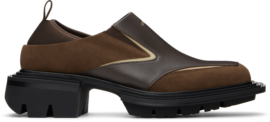 untitlab Brown Reel Sponge Loafers