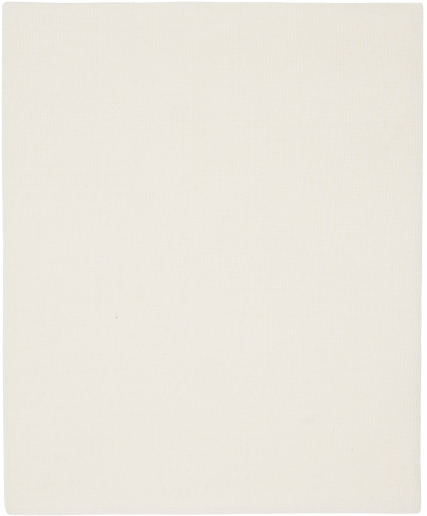 MAISON MARGIELA OFF-WHITE MERINO WOOL NECK WARMER 