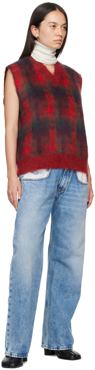 MAISON MARGIELA OFF-WHITE MERINO WOOL NECK WARMER 