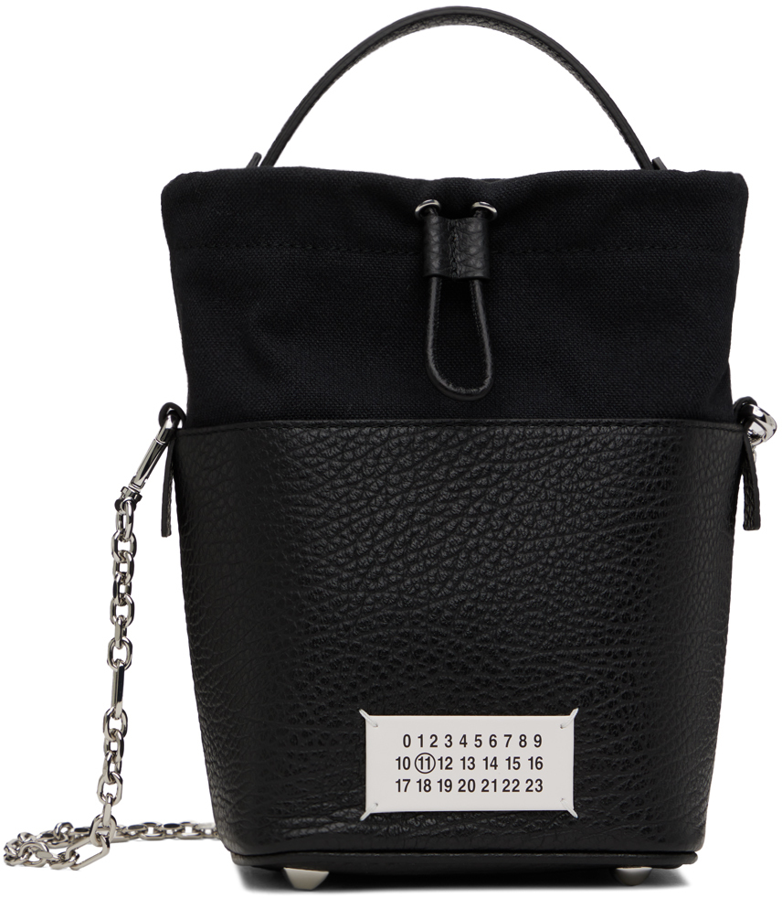 Maison Margiela: Black 5AC Bucket Small Bag | SSENSE