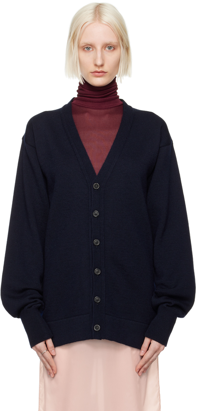 Navy Gauge 7 Cardigan