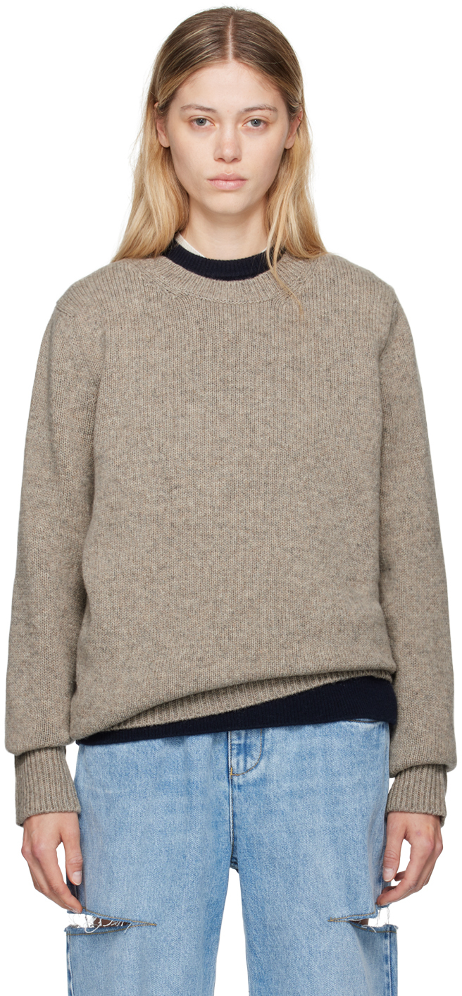 Beige Shetland Wool Sweater