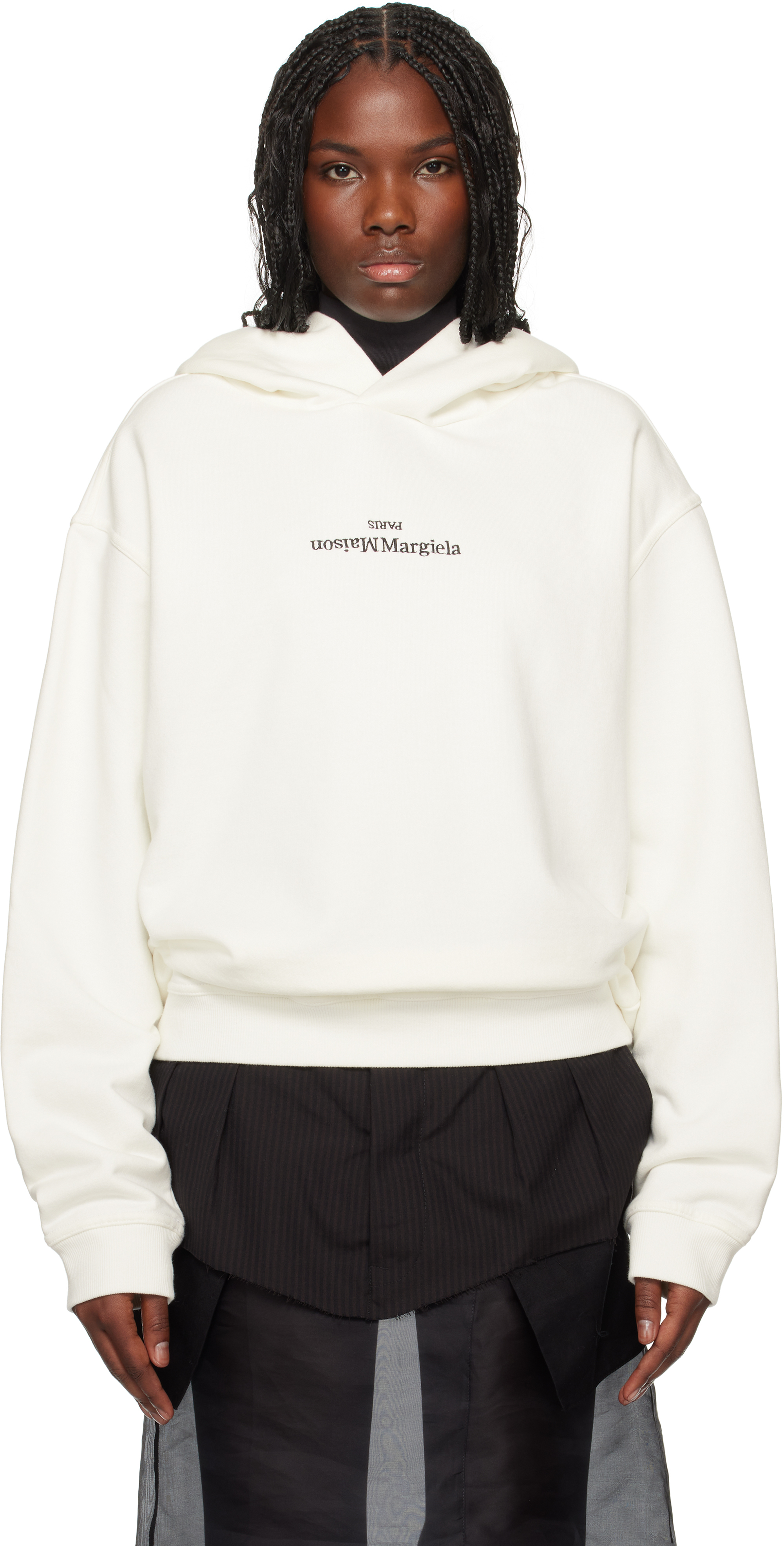 トップス Maison Margiela REVERSE LOGO HOODIE Maison Margiela Reversed Logo Hoodie | Saks Fifth Avenue