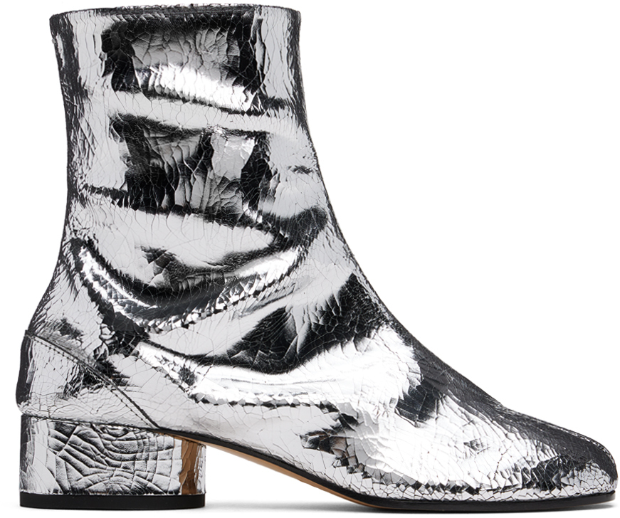 Silver tabi boots online