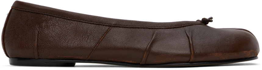 Brown Tabi New Ballerina Flats