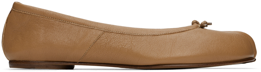 Tan Tabi Ballerina Flats