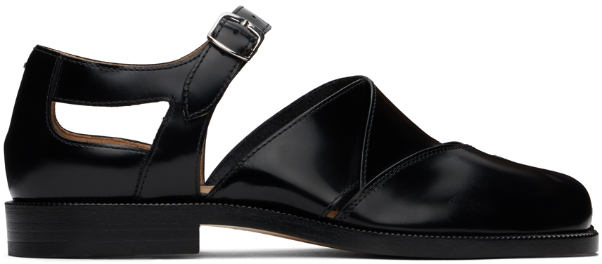 Black Tabi Leather Sandals