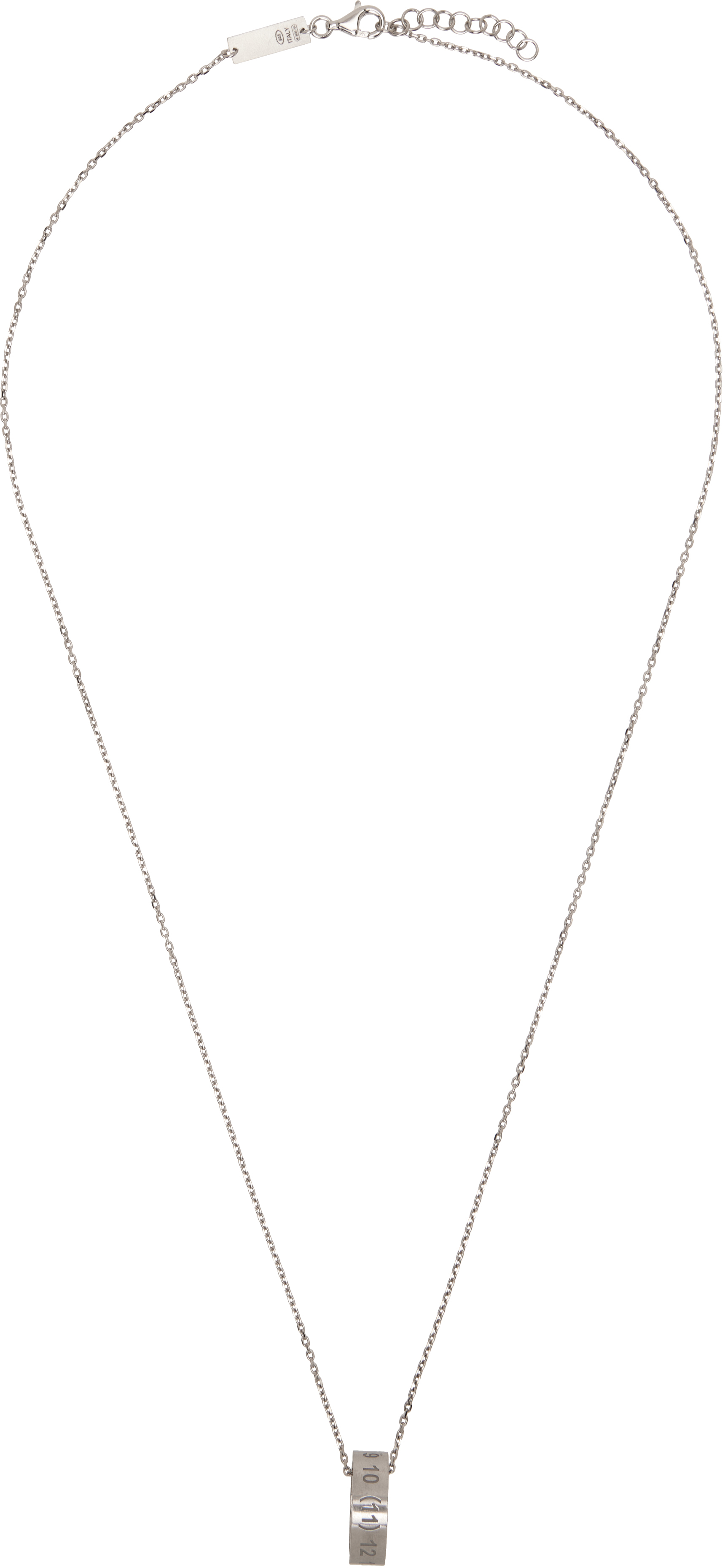 Silver Number Reference Necklace