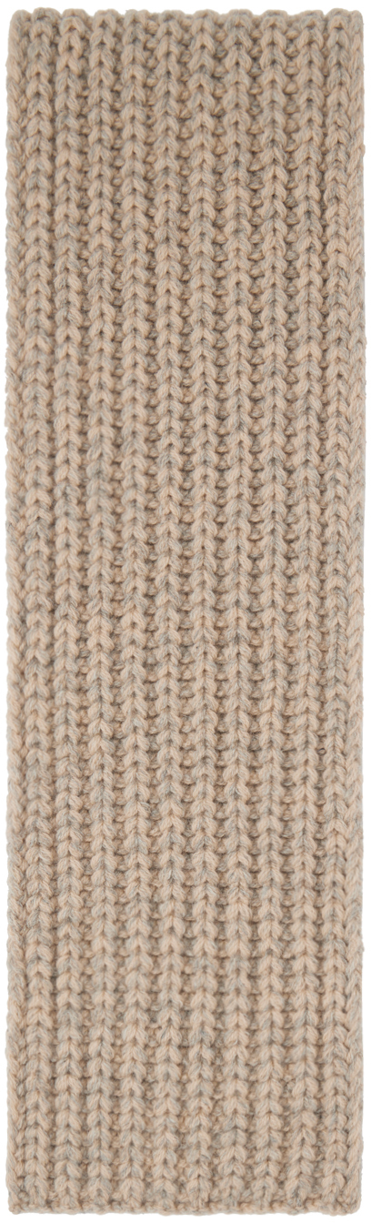 Beige Wool Scarf