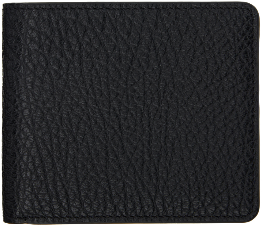 Black Four Stitches Wallet