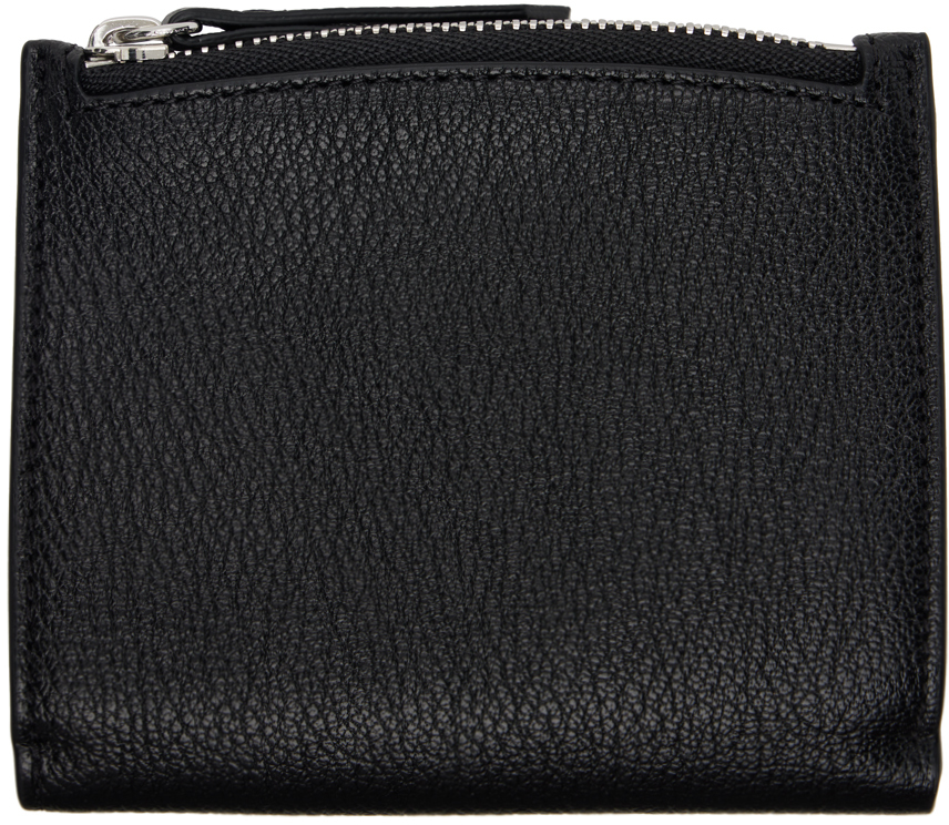 Shop Maison Margiela Black Four Stitches Wallet In T8013 Black