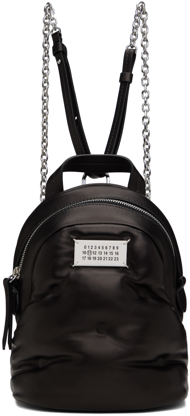 Shop Maison Margiela Black Glam Slam Backpack In T8013 Black