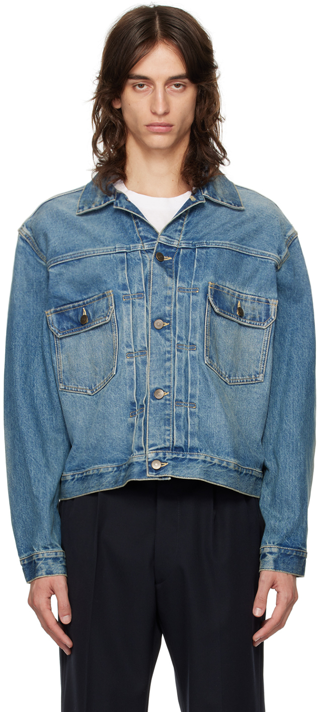 Blue Faded Denim Jacket