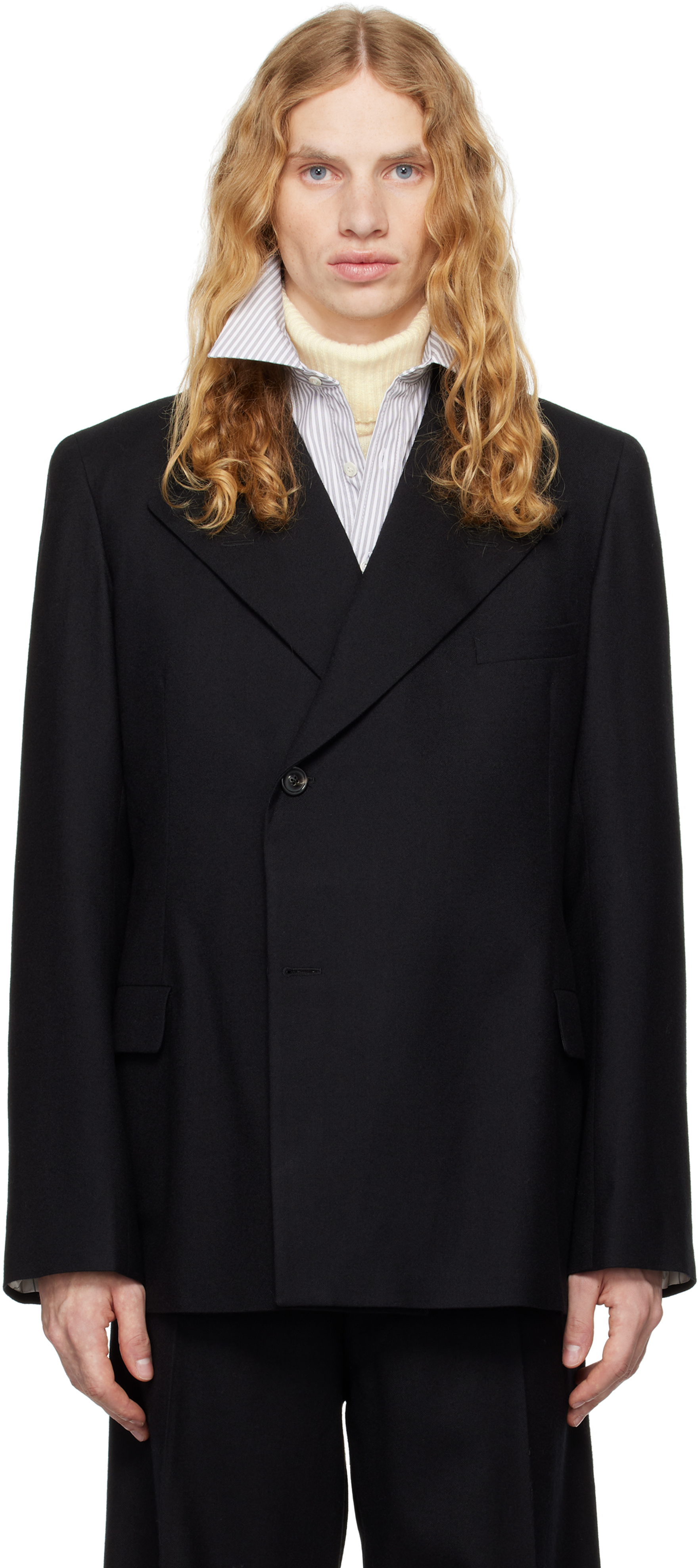 Black Wool Blazer