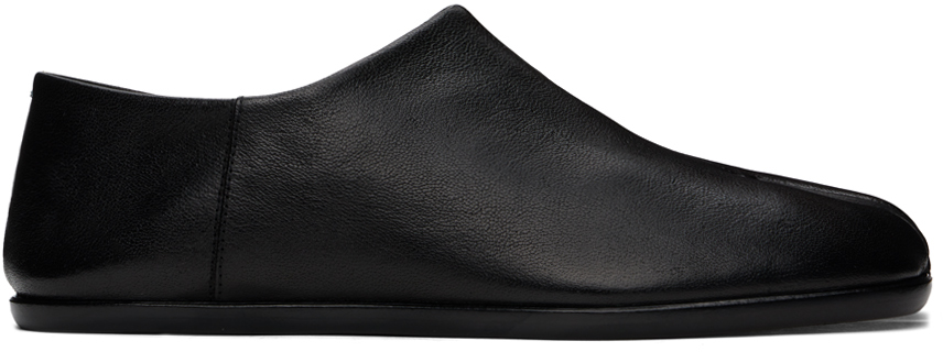 Maison Margiela Black Tabi Babouche Loafers In T8013 Black