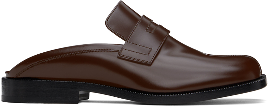 Black Tabi City Loafer Mules