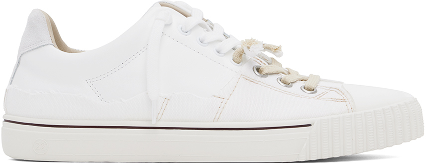 Maison Margiela: White New Evolution Sneakers | SSENSE