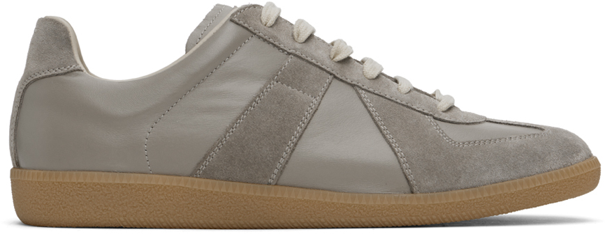 Shop Maison Margiela Gray Replica Sneakers In T8046 Birdy