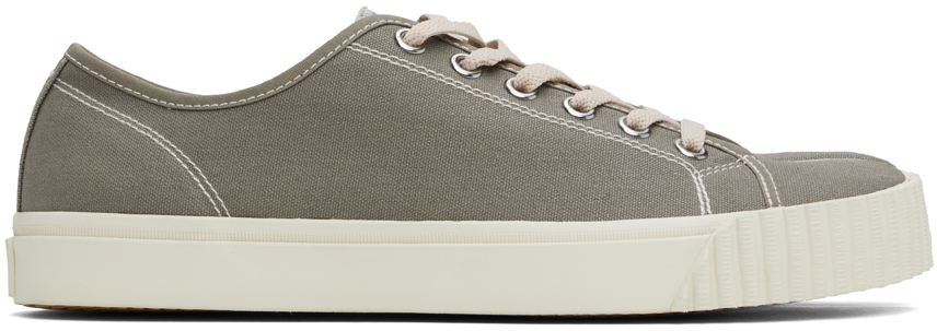 Shop Maison Margiela Gray Tabi Sneakers In T8046 Birdy