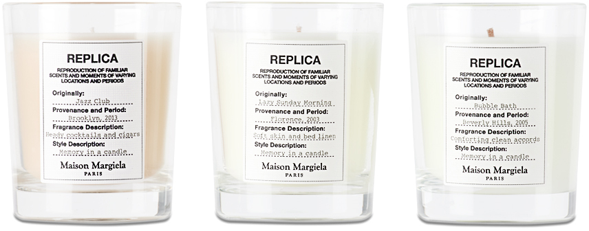 Shop Maison Margiela Replica Candle Set In N/a