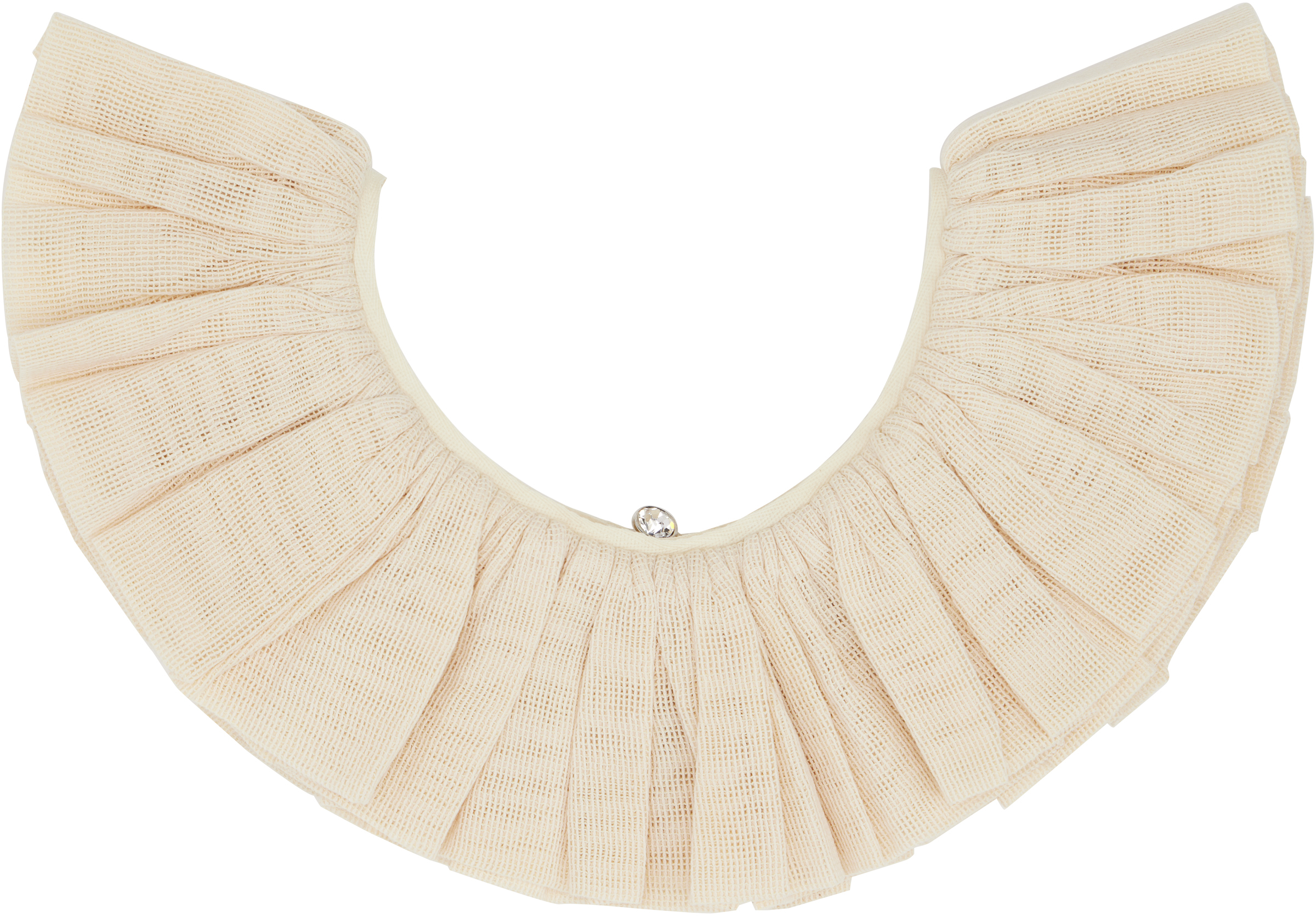 Small Collar Ruff's Bode: Beige Easy Ruff Collar | SSENSE