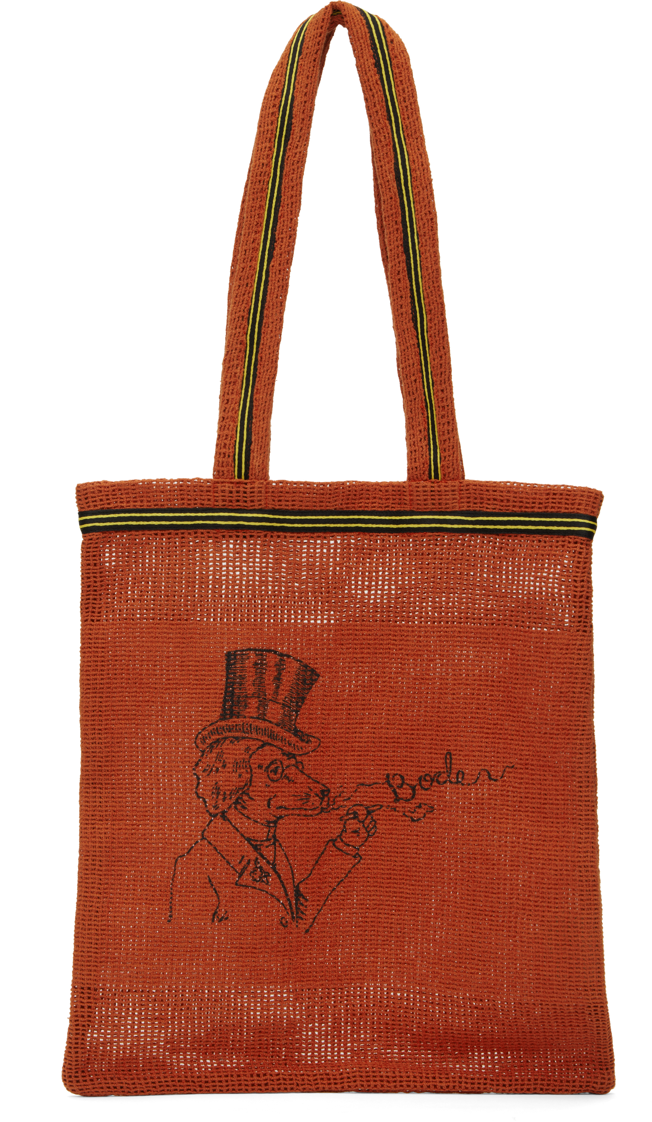 Orange Netting Tote