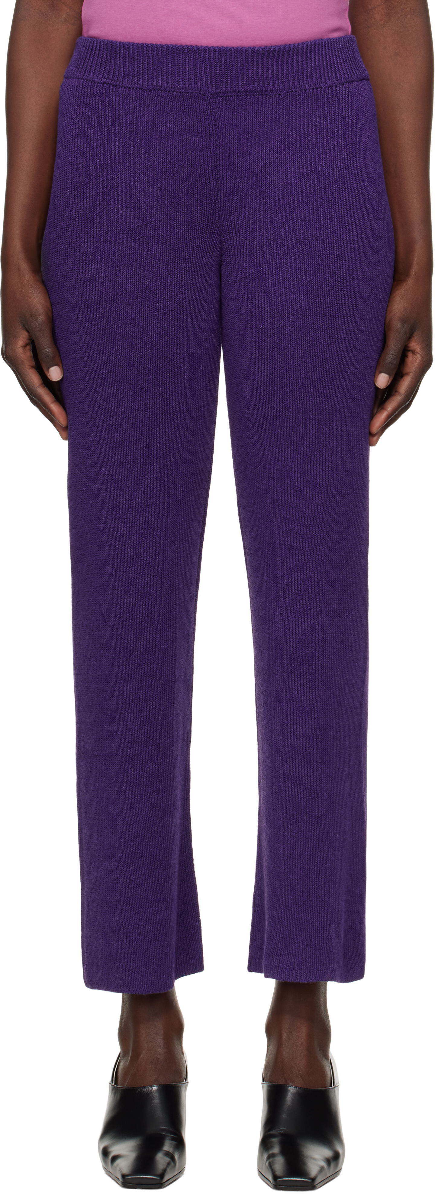 【関税込み】Bode パープル Quincy ラウンジパンツ Purple Quincy Lounge Pants by Bode on Sale