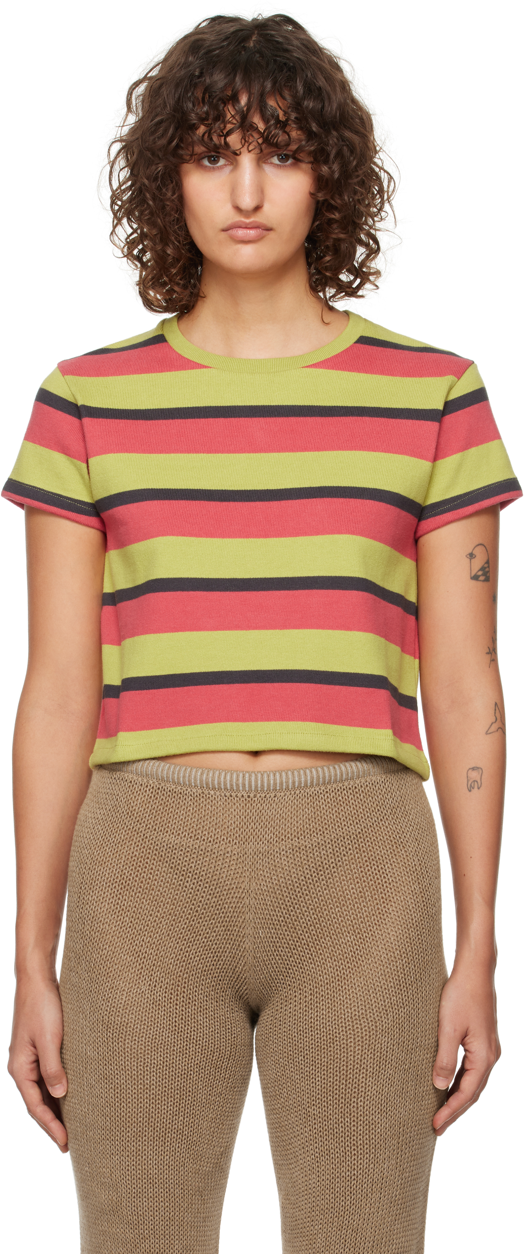 Yellow 
Red Rec Stripe T-shirt