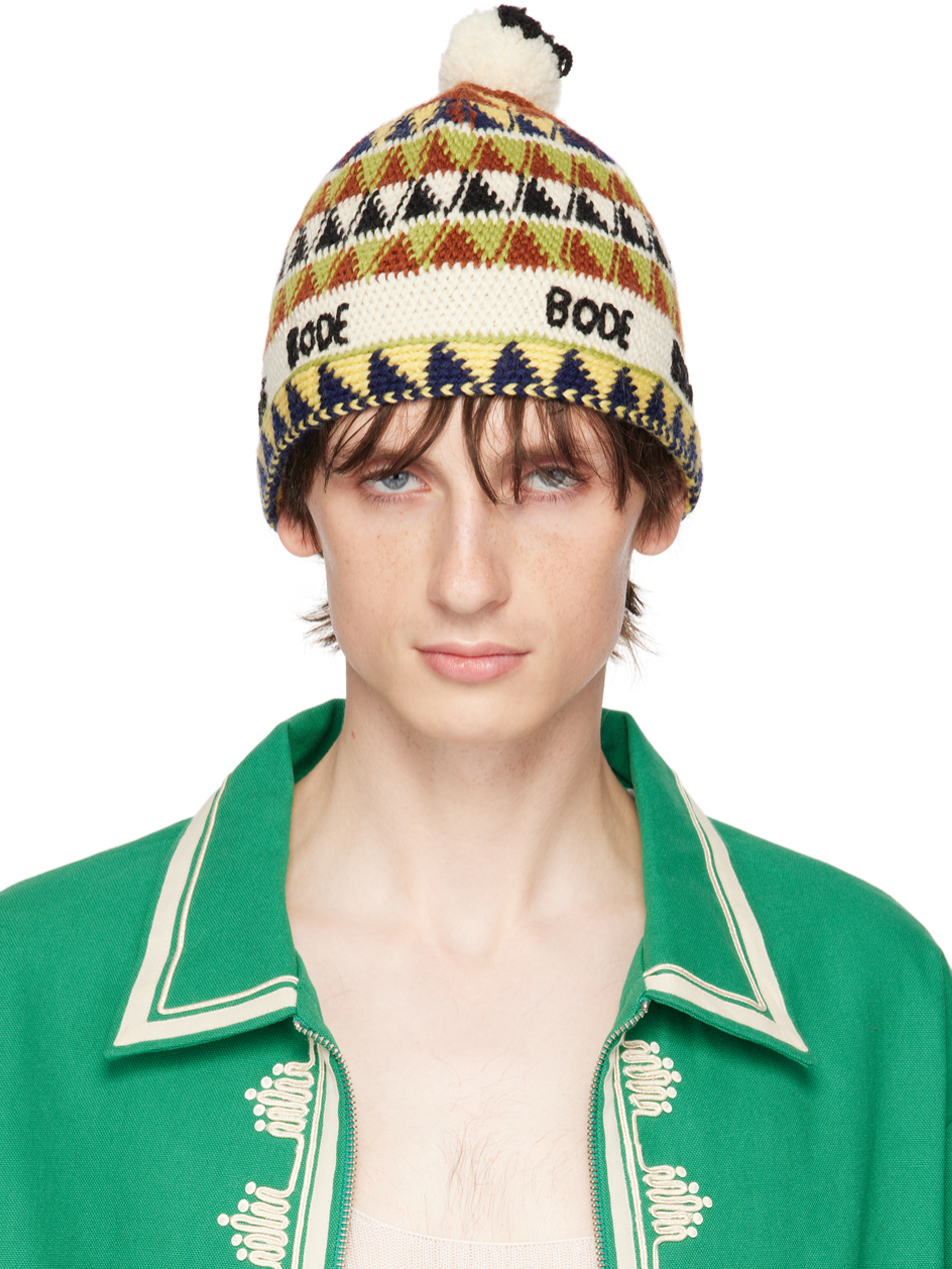 Bode: Multicolor Delta Jacquard Beanie | SSENSE