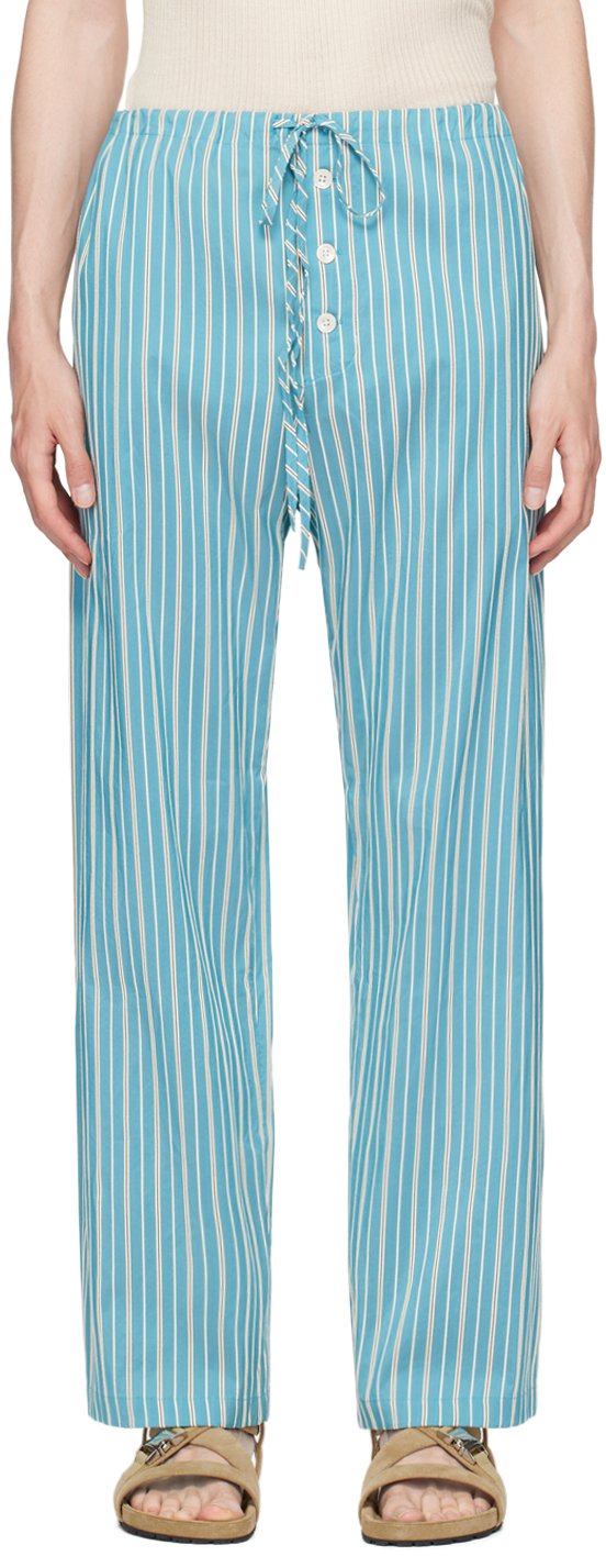 Blue Shore Stripe Trousers