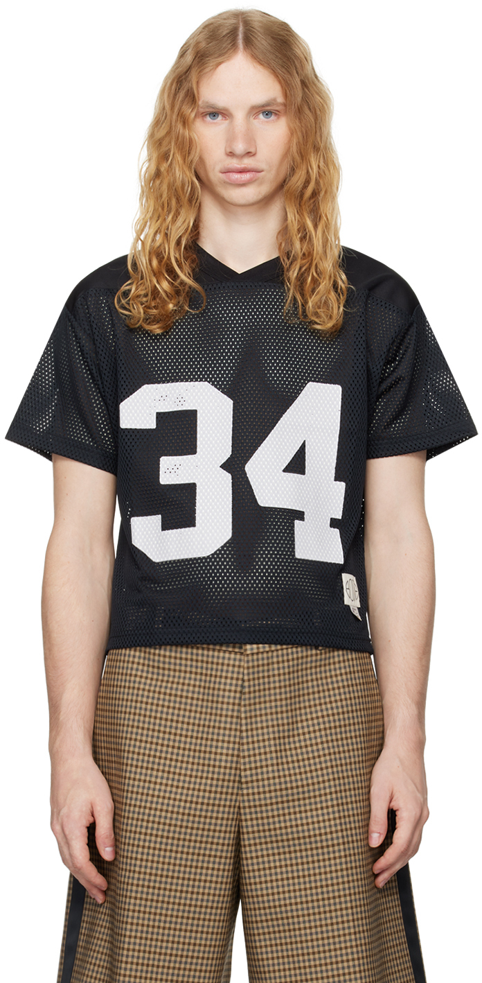 Bode: Black Scrimmage Jersey T-shirt | SSENSE Bode: Black Scrimmage Jersey T-shirt | SSENSE