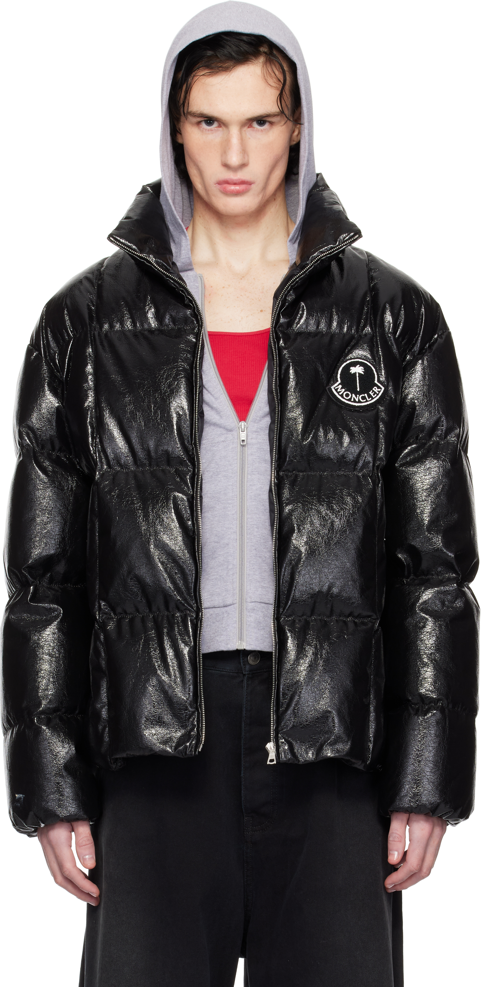 Moncler x Palm Angels Black Simoom Down Jacket