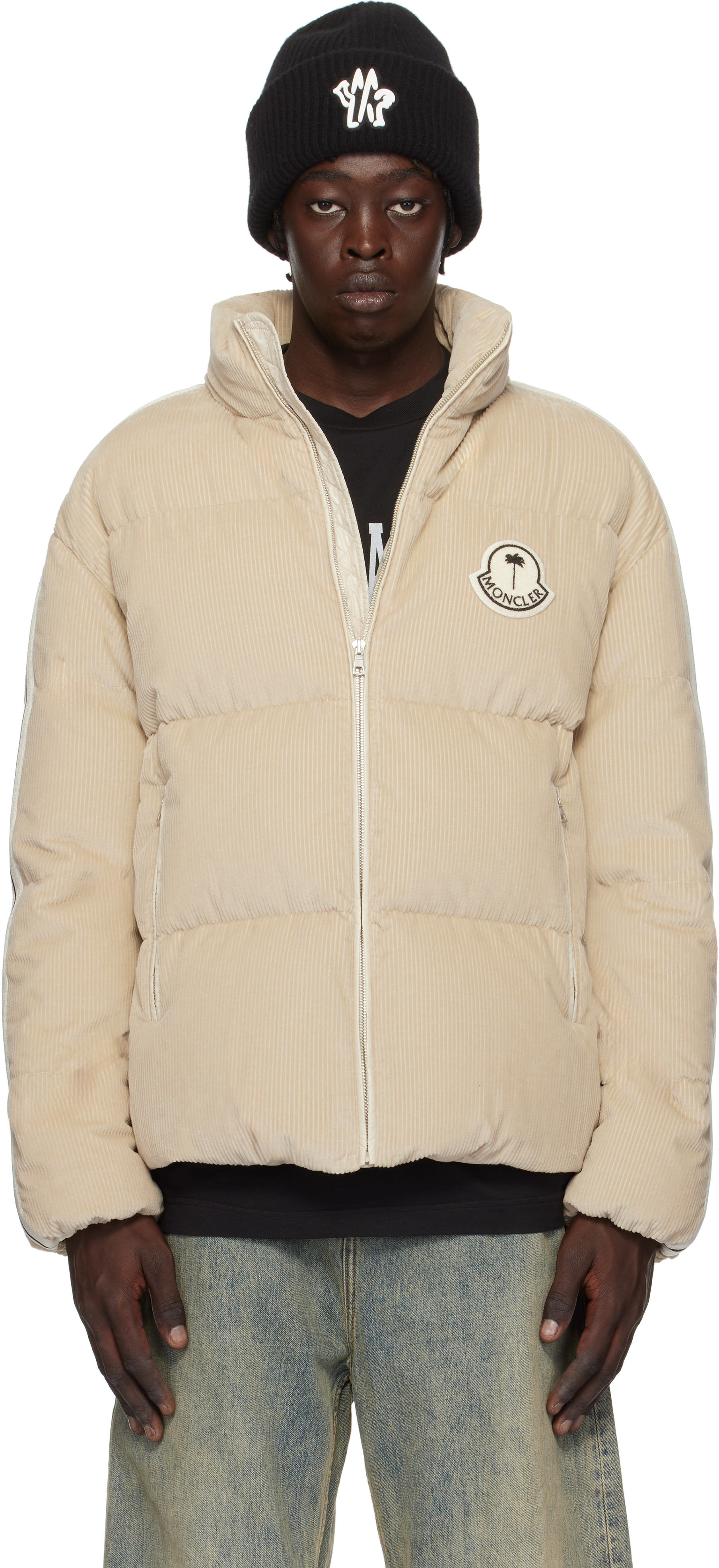 Moncler x Palm Angels Burgundy Abrolhos Down Jacket