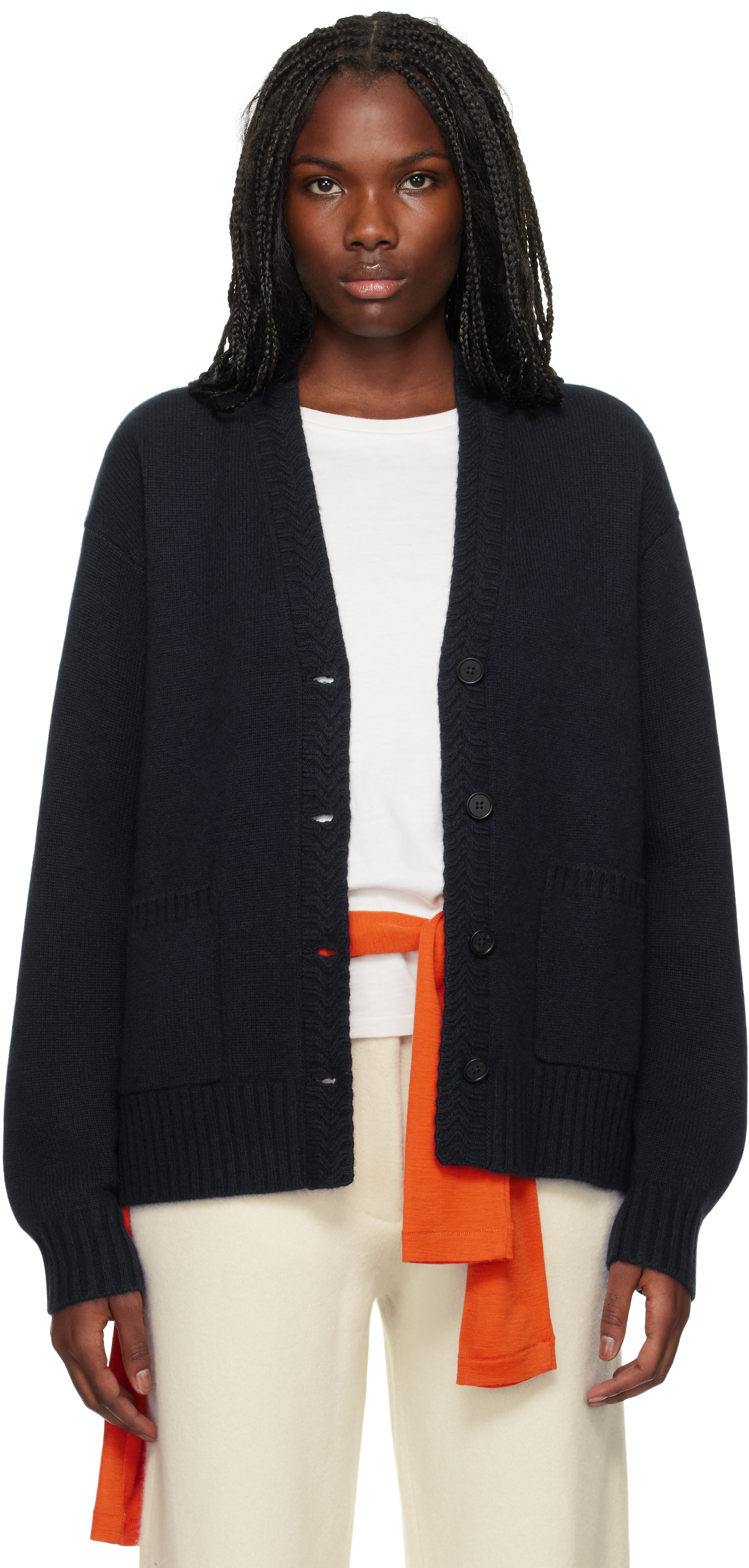 Shop Guest In Residence Navy 'the Cardigan' Cardigan In Mid Midnight