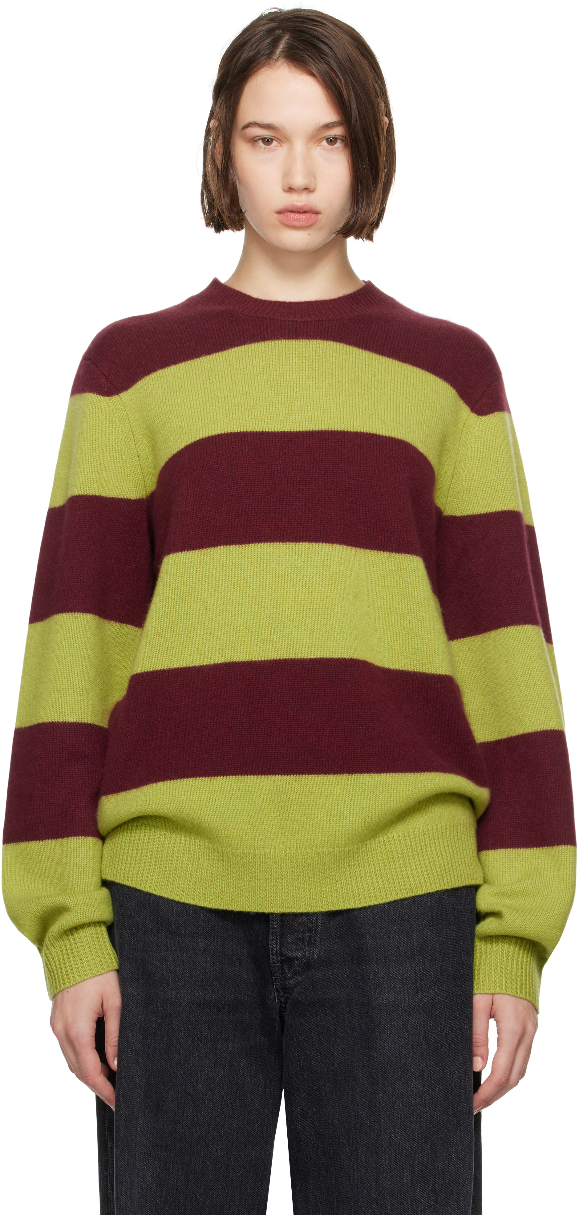 Pink & Red Stripe Sweater