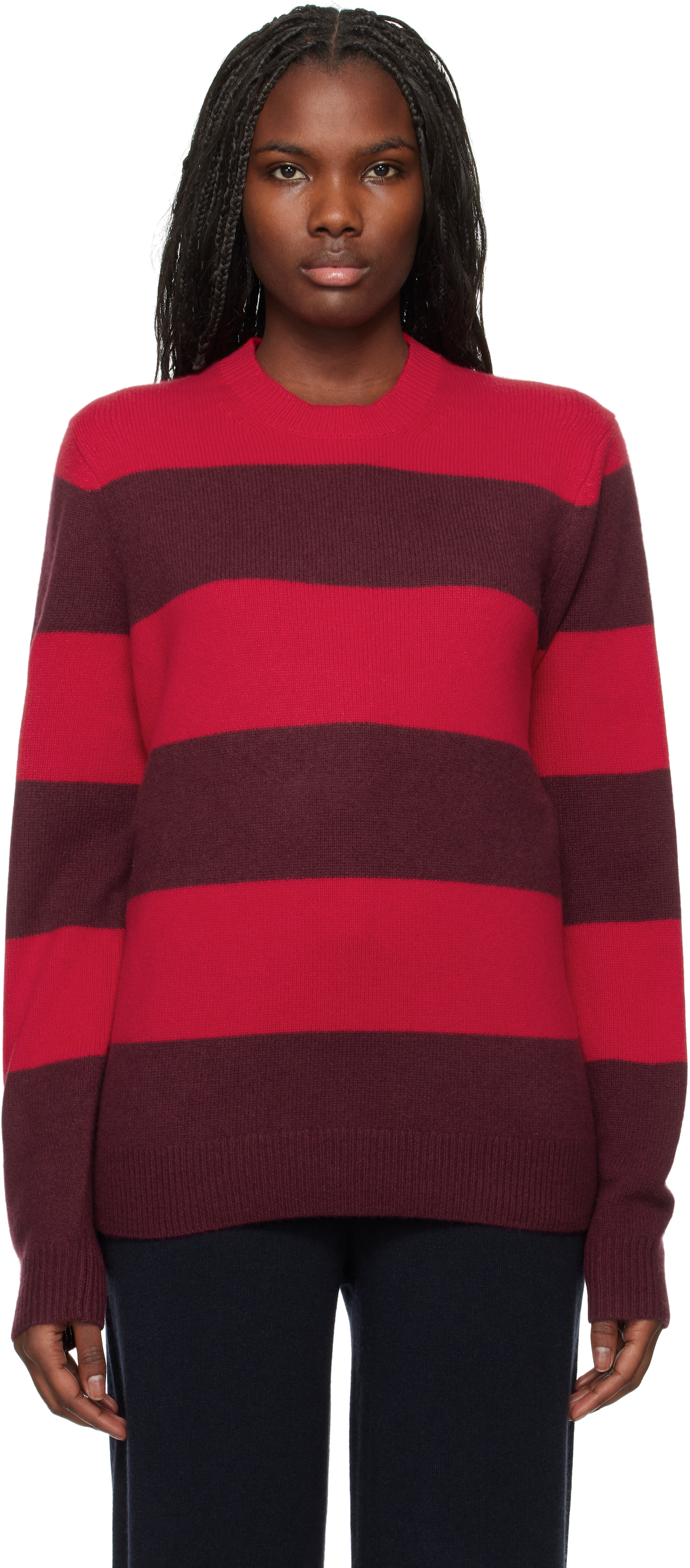 Pink & Red Stripe Sweater