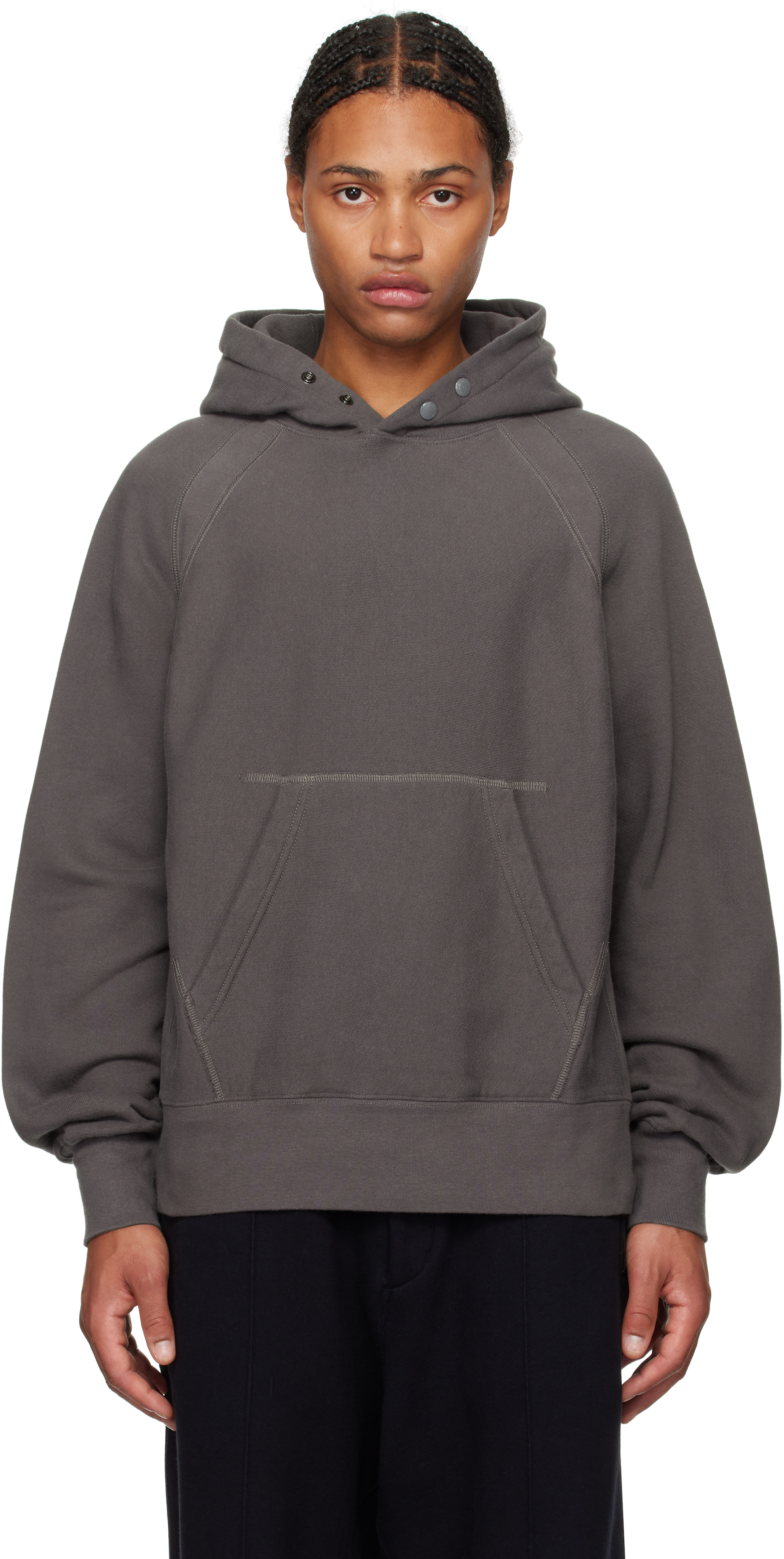 Gray Raglan Hoodie