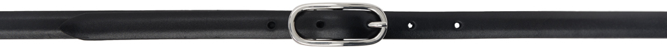 Shop Anderson's Black Skinny Oval Buckle Belt In N1 Black