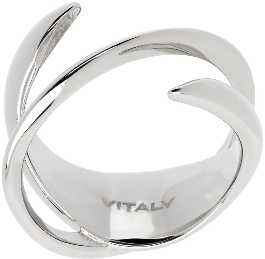 VITALY SILVER HELIX RING 