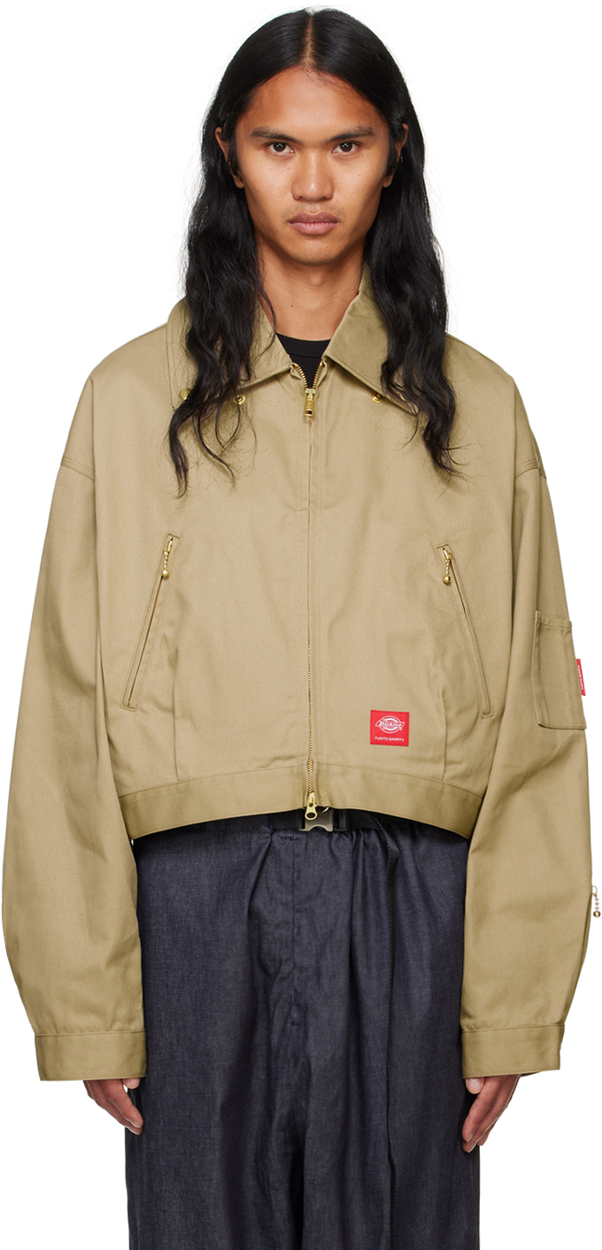 Beige Dickies Edition Distortion Jacket by FUMITO GANRYU on Sale