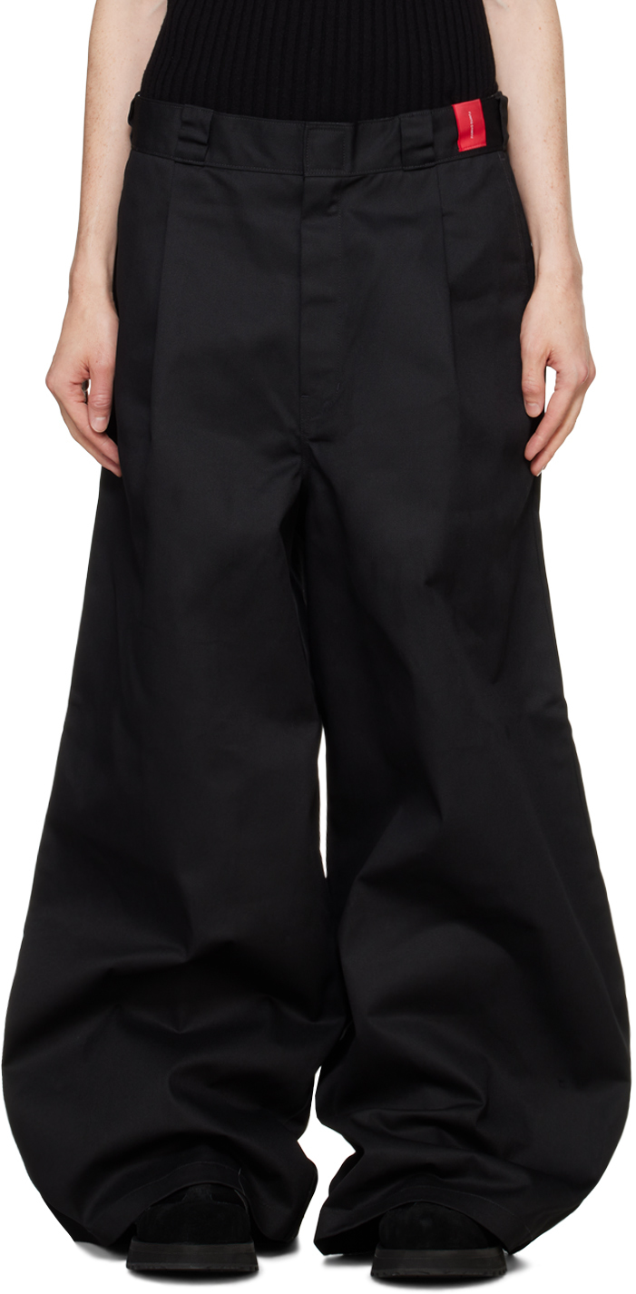 FUMITO GANRYU Black Dickies Edition Reverse Baggy Trousers Cover