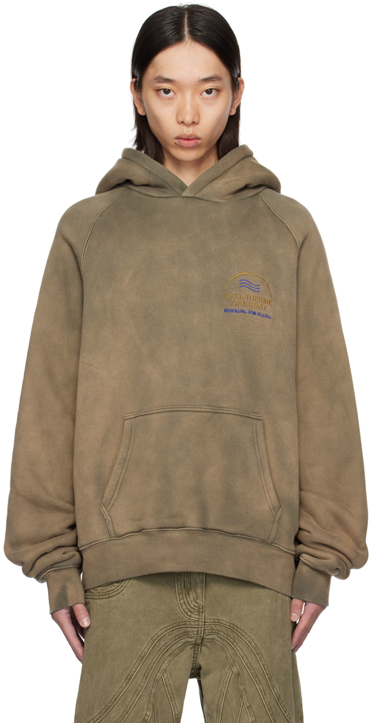 Khaki 'Eifel-Therme' Hoodie