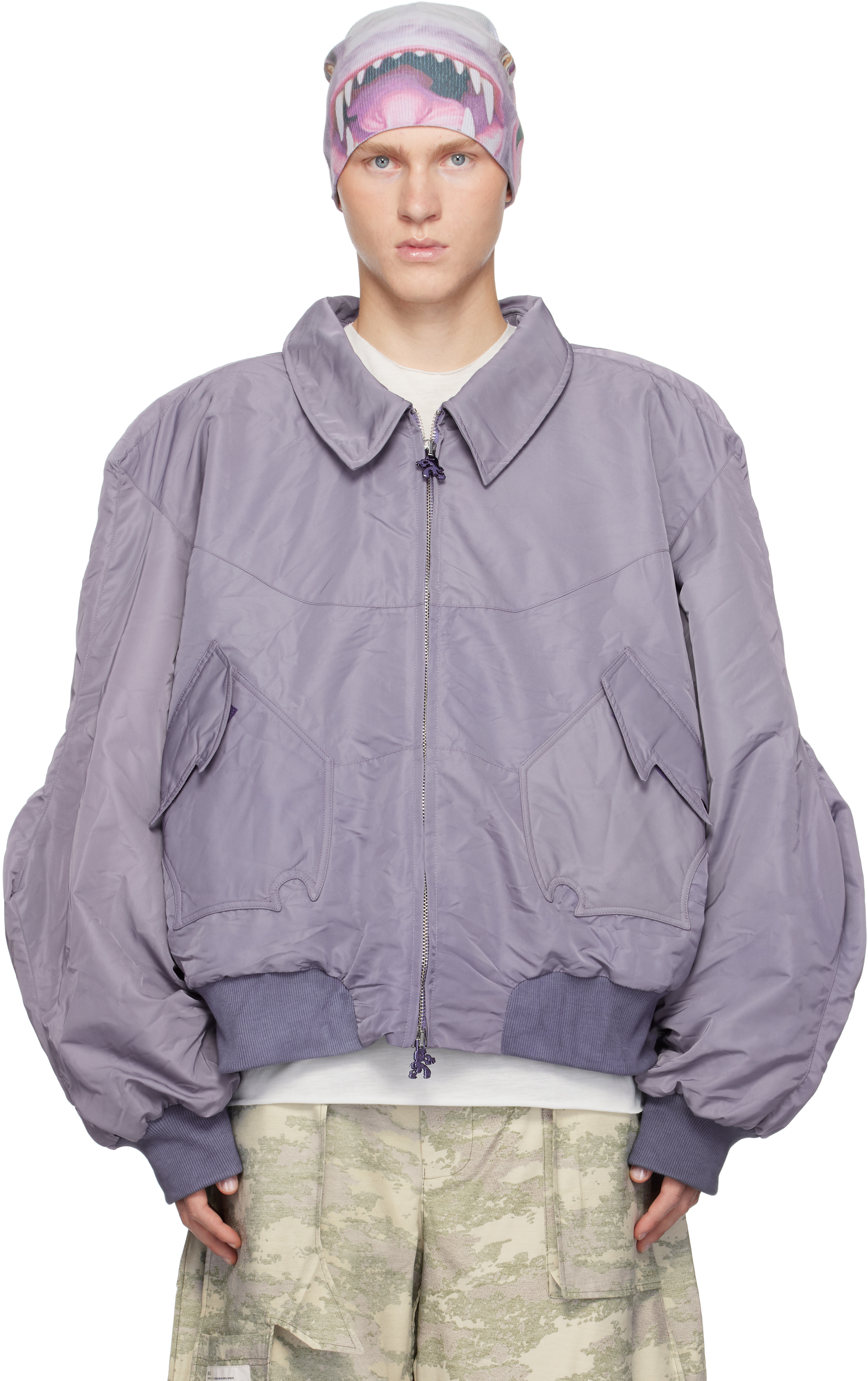 Purple Karis Bomber Jacket