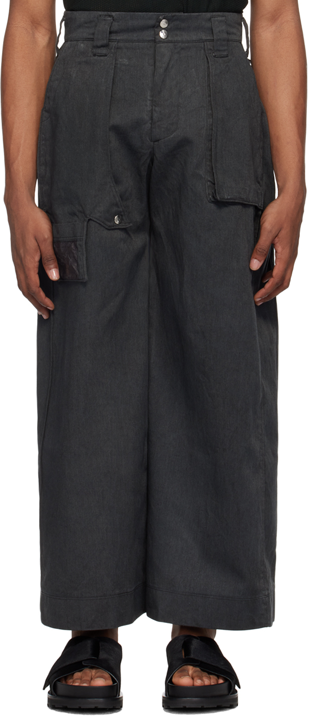 SSENSE Exclusive Gray Cargo Pants