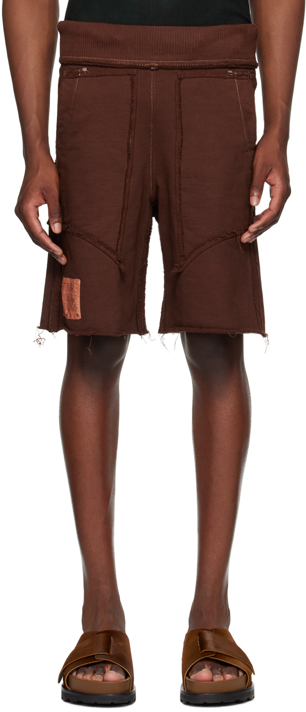 Shop Yaku Brown Ralien Shorts