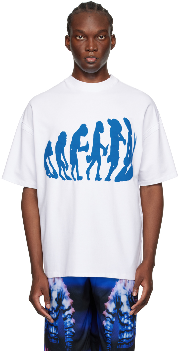 Shop Yaku White Evolution T-shirt