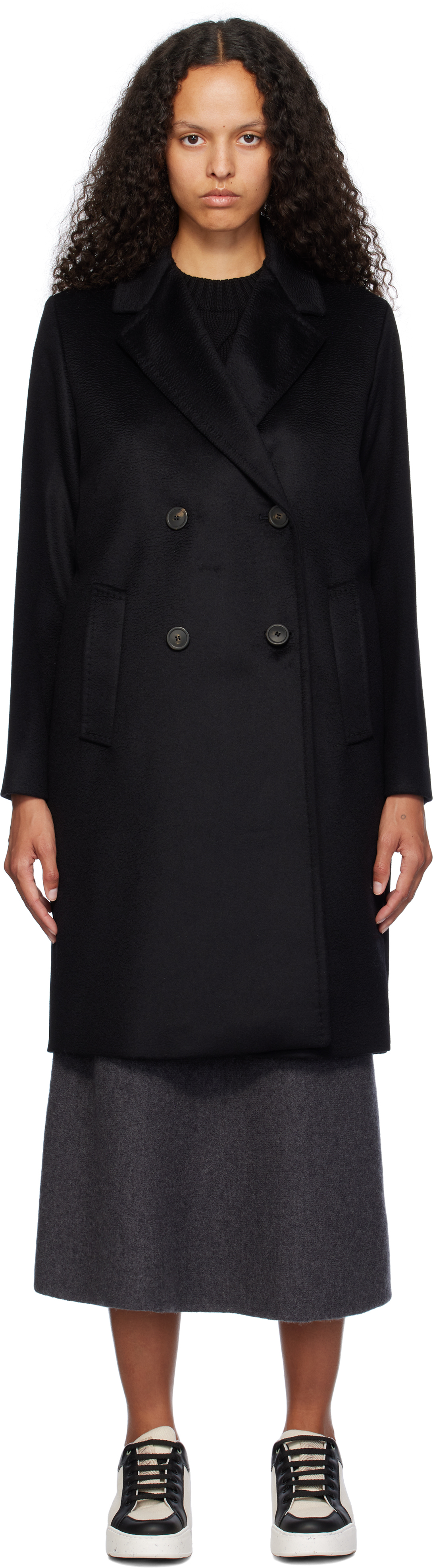Weekend Max Mara: Black Zum Coat | SSENSE