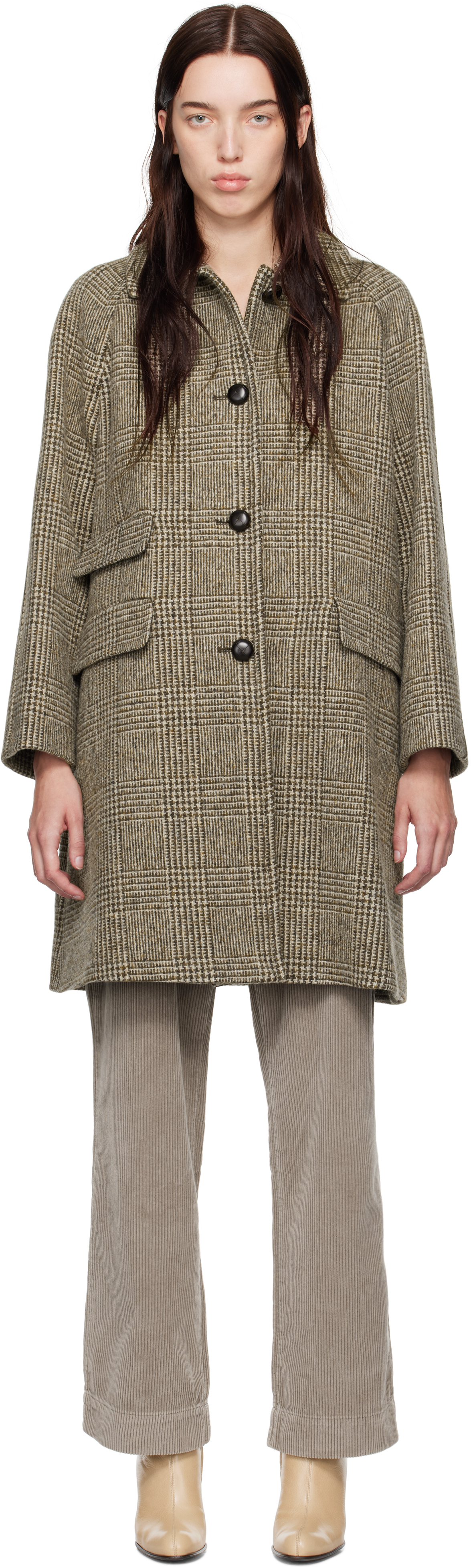 Shop Weekend Max Mara Brown Pitone Coat In 001 Brown