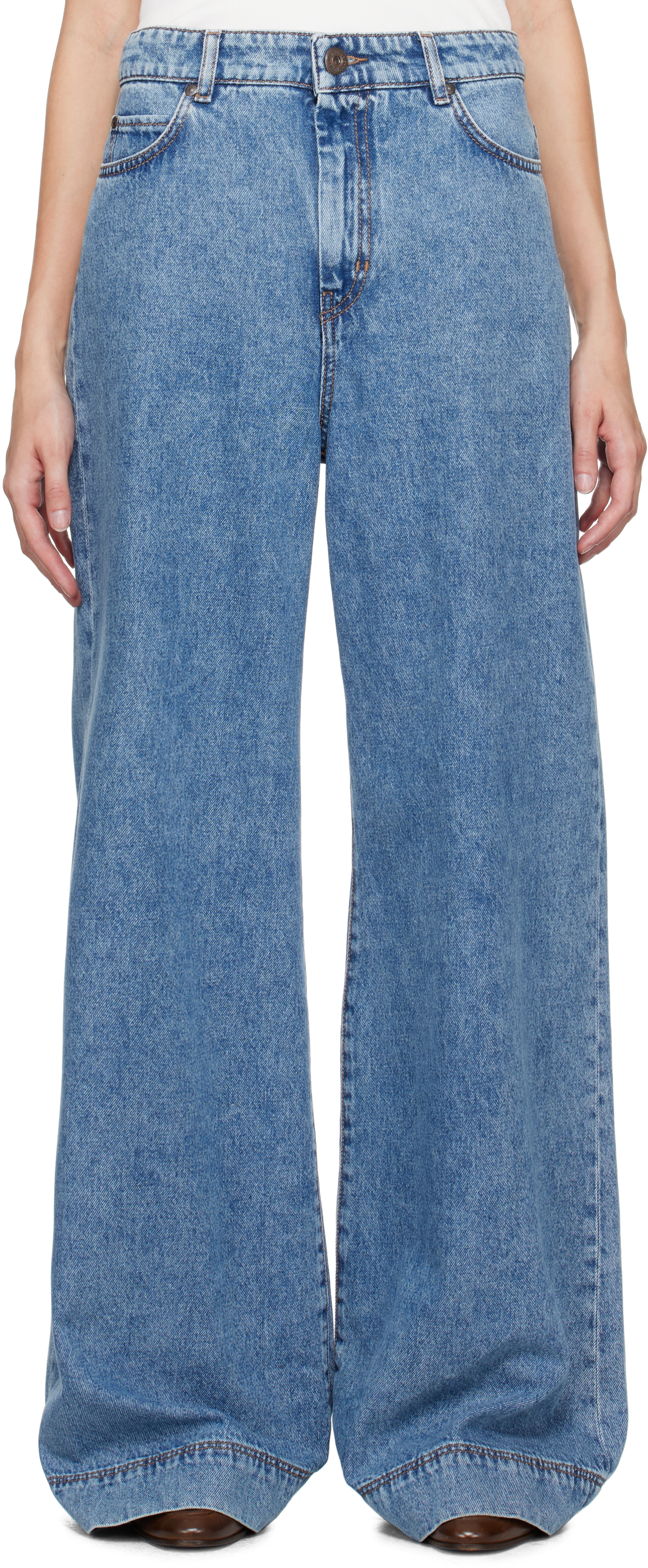 【関税込み】Weekend Max Mara ブルー Vega ジーンズ Blue Vega Jeans by Weekend Max Mara on Sale